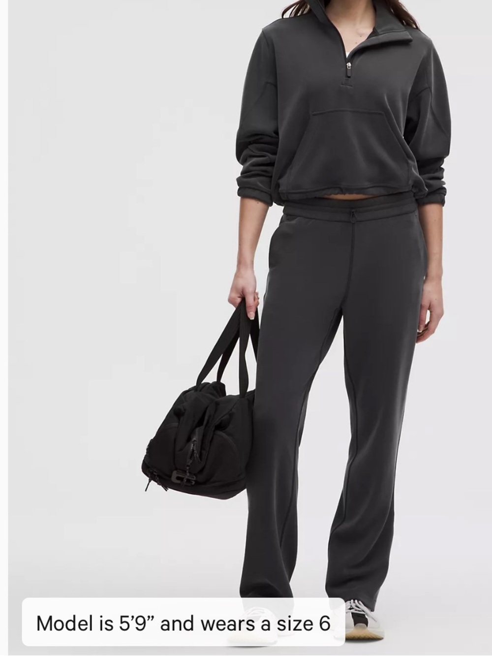 Lululemon black straight leg softstreme pants